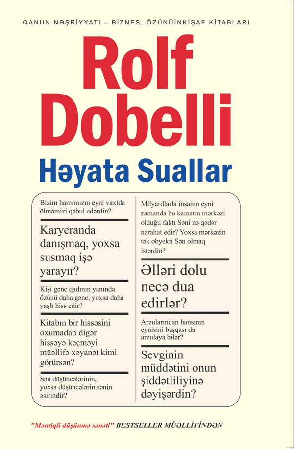 Həyata suallar - Rolf Dobelli