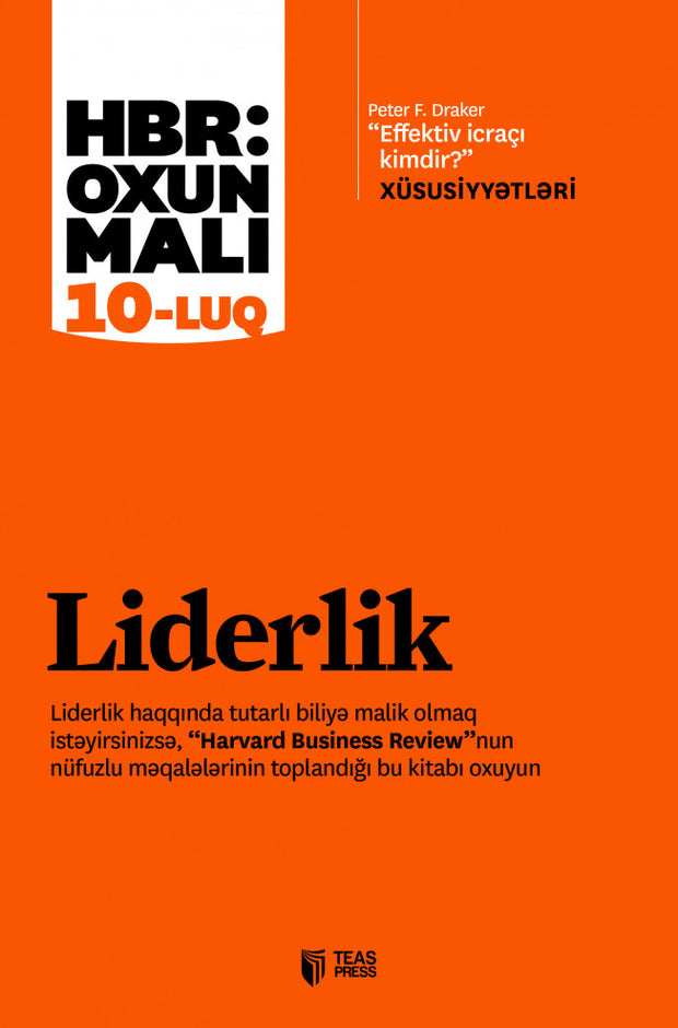 Liderlik “Harvard Business Review”: oxunmalı “10-luq” SizinKitab